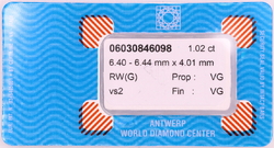 Přírodní certifikovaný diamant
