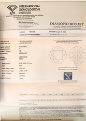 Přírodní certifikovaný diamant